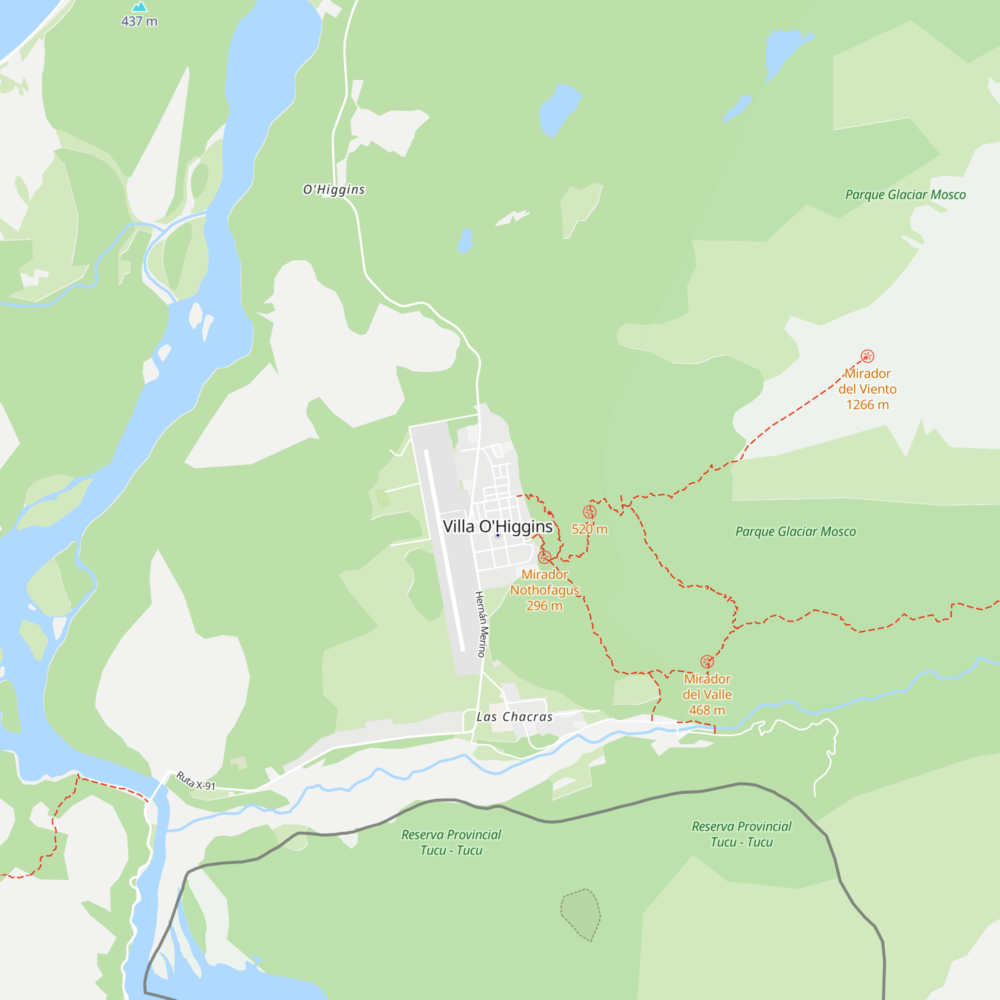 Cabañas Gabriel map