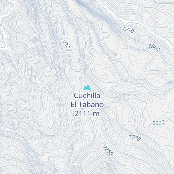 Map of Cuchilla El Tabano