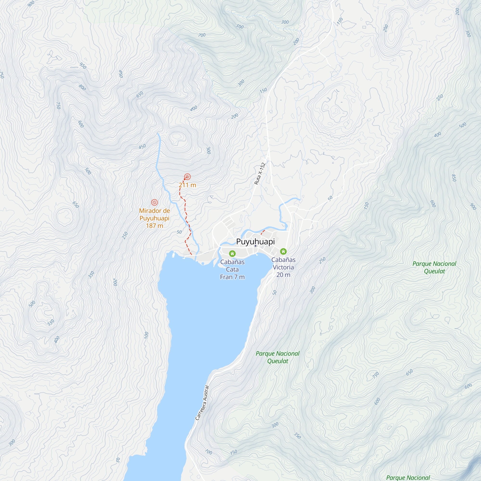 Cabañas Anais map