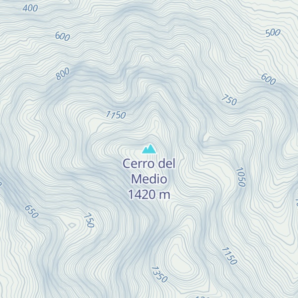 Map of Cerro del Medio