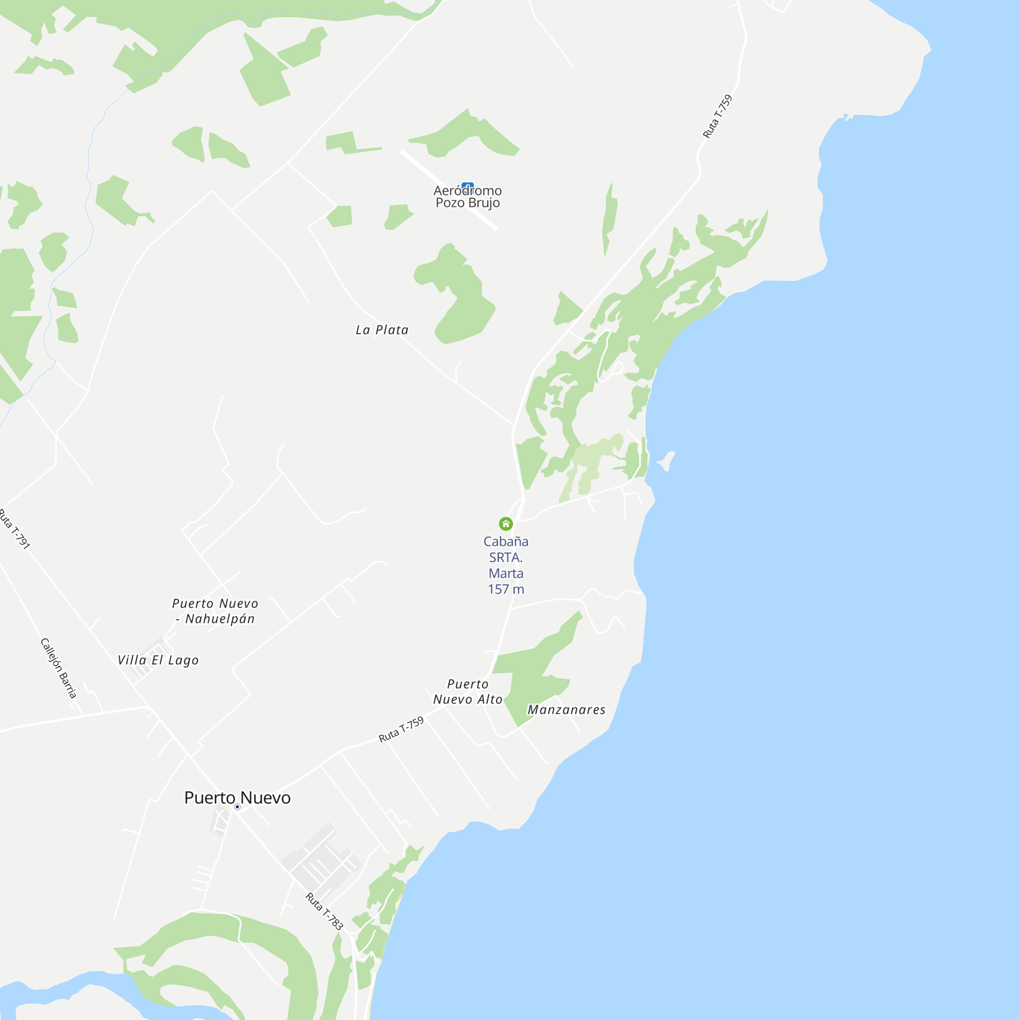 Cabañas Santa Marta map