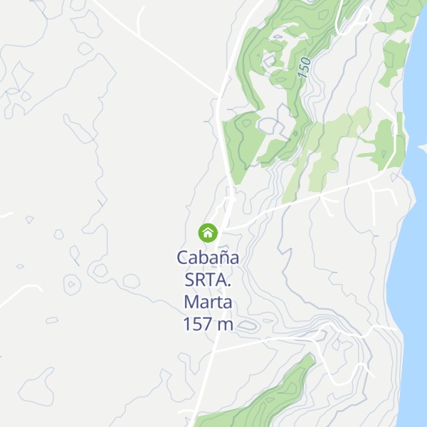 Map of Cabañas Santa Marta