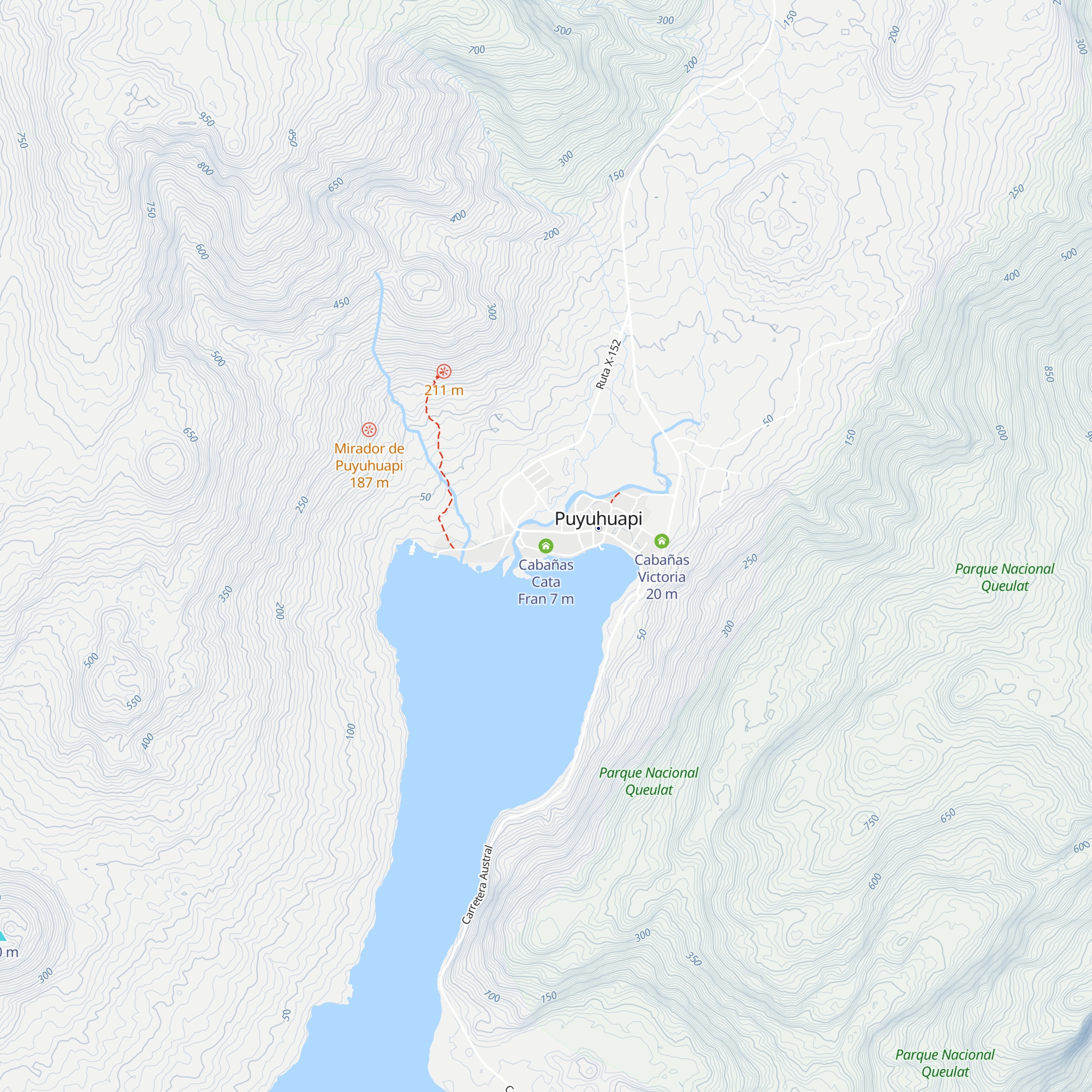 Cabañas Cata Fran map