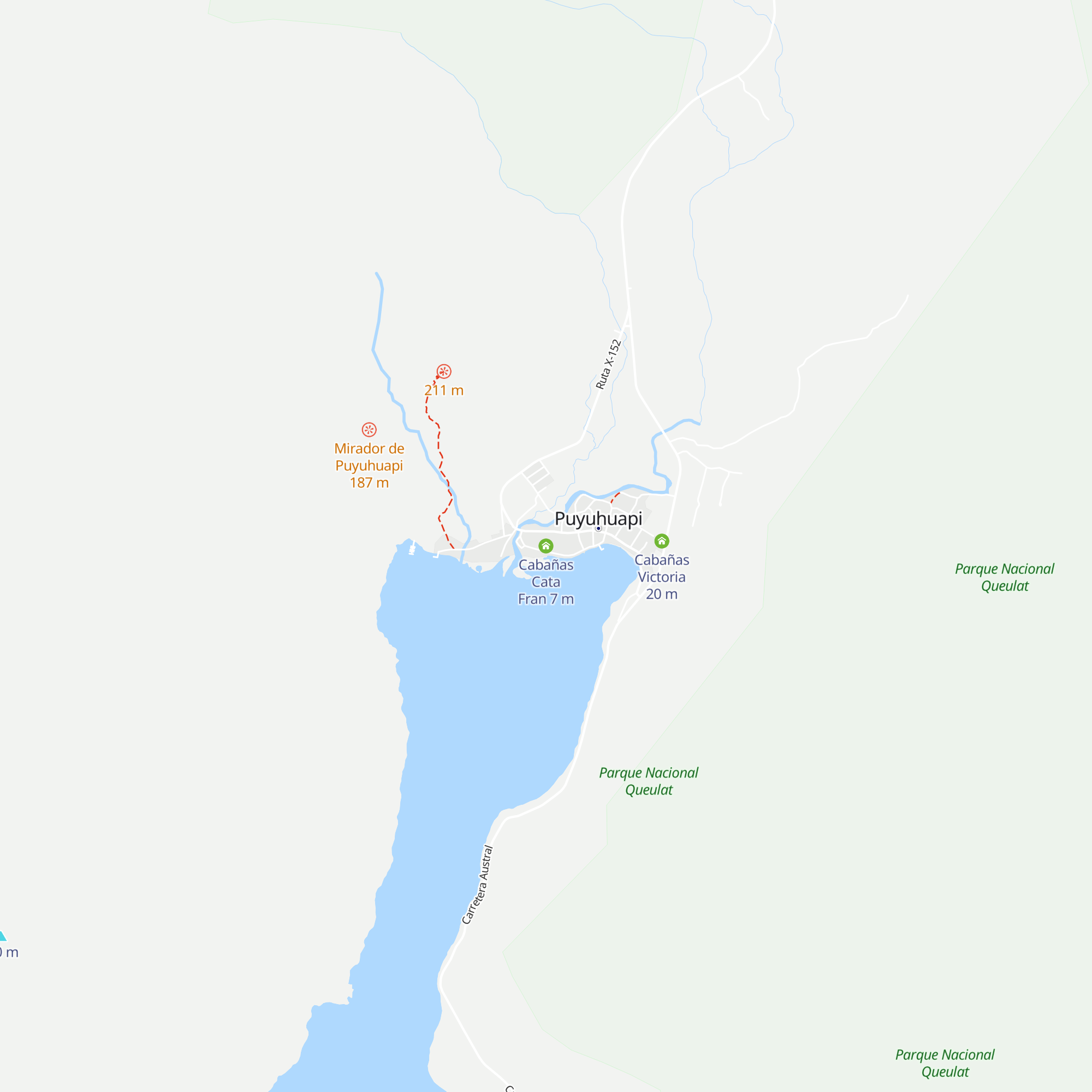 Cabañas Cata Fran map