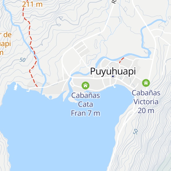 Map of Cabañas Cata Fran