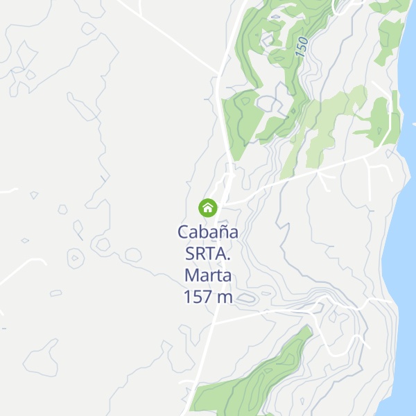 Map of Cabaña SRTA. Marta
