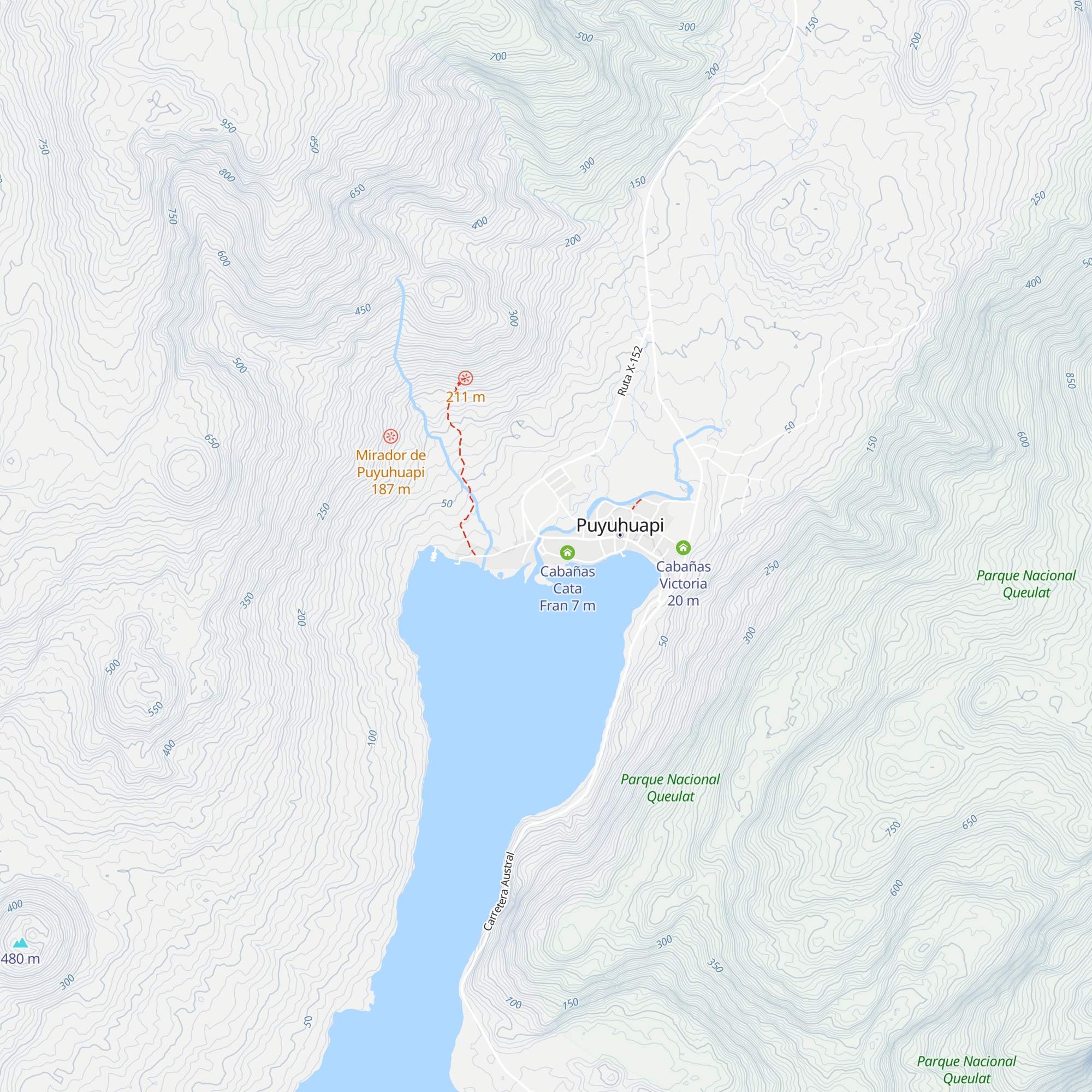 Cabañas Ninoska map