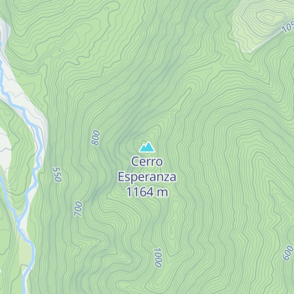 Map of Cerro Esperanza