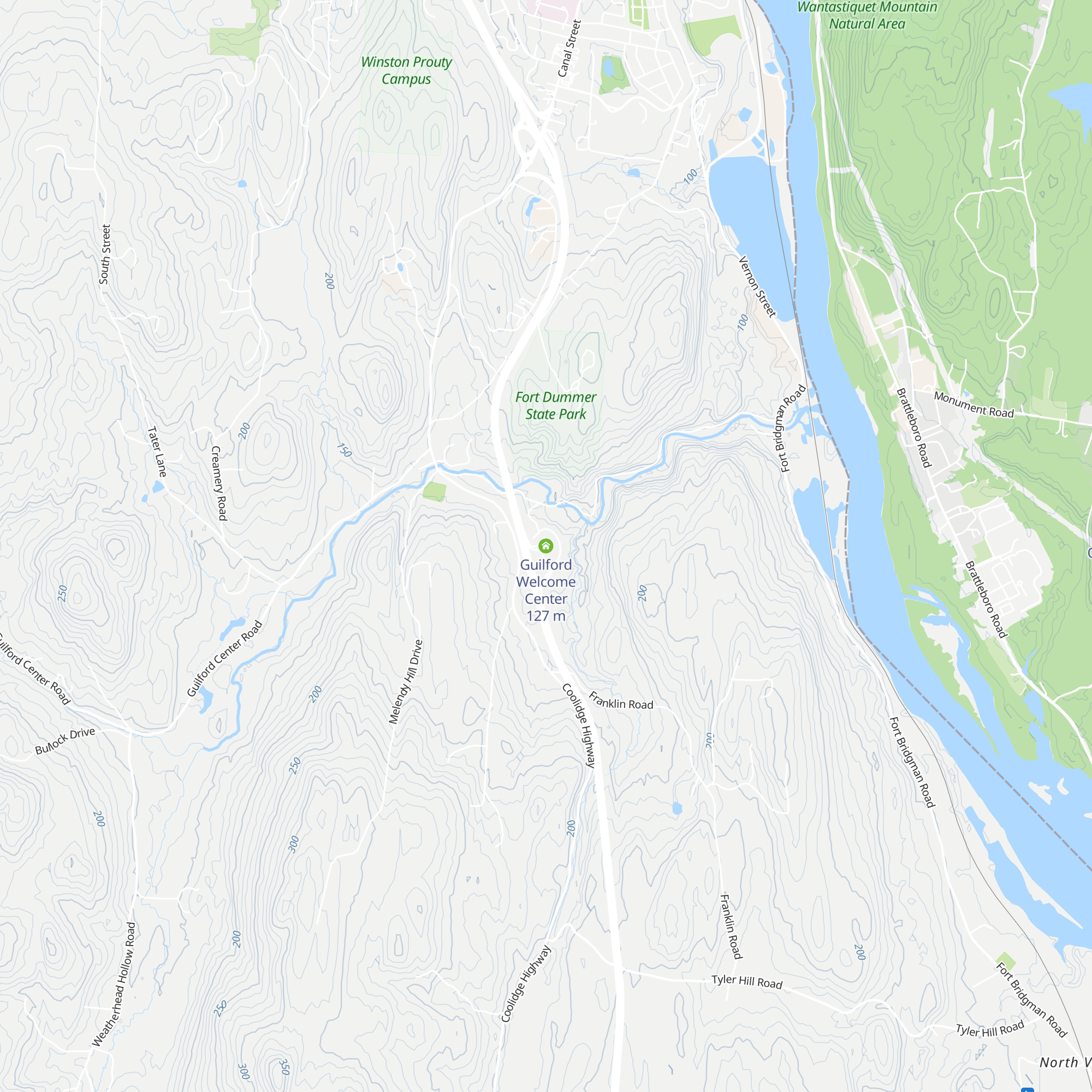 Guilford Welcome Center map