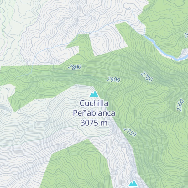 Map of Cuchilla Peñablanca