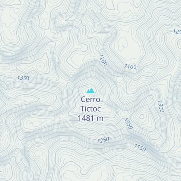 Map of Cerro Tictoc
