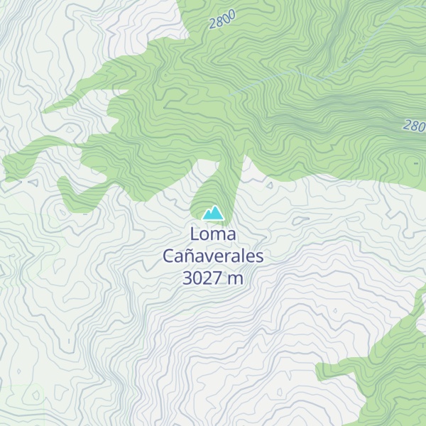 Map of Loma Cañaverales