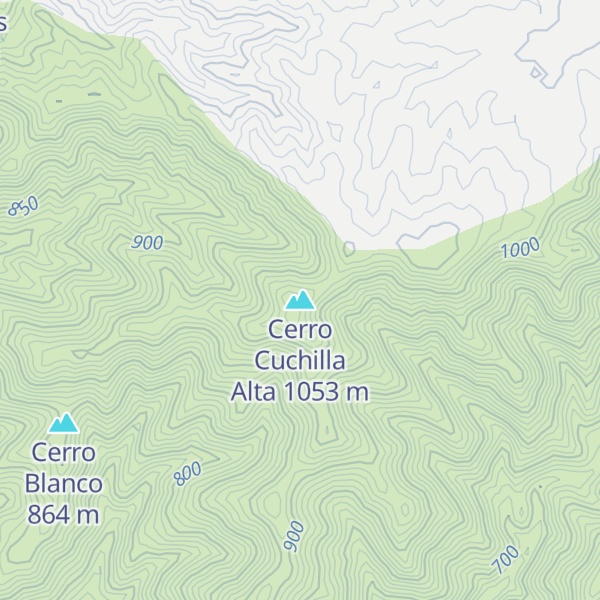 Map of Cerro Cuchilla Alta