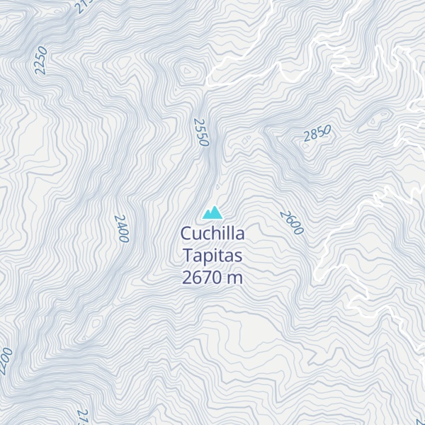 Map of Cuchilla Tapitas