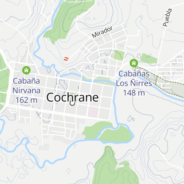 Map of Cabañas Eca