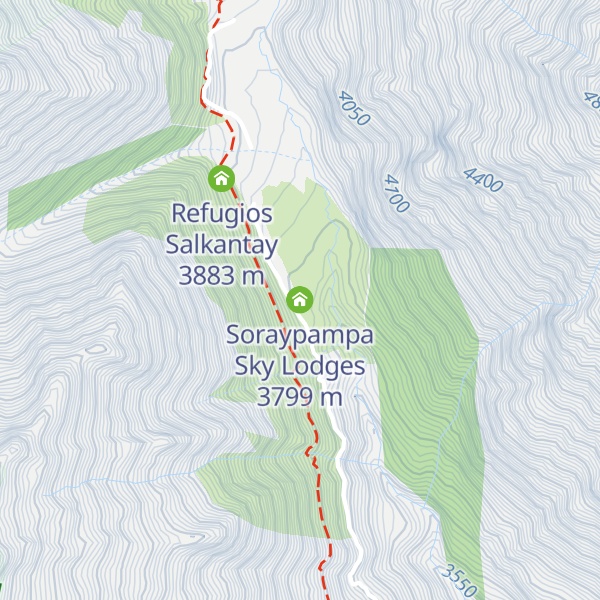 Map of Soraypampa Sky Lodges