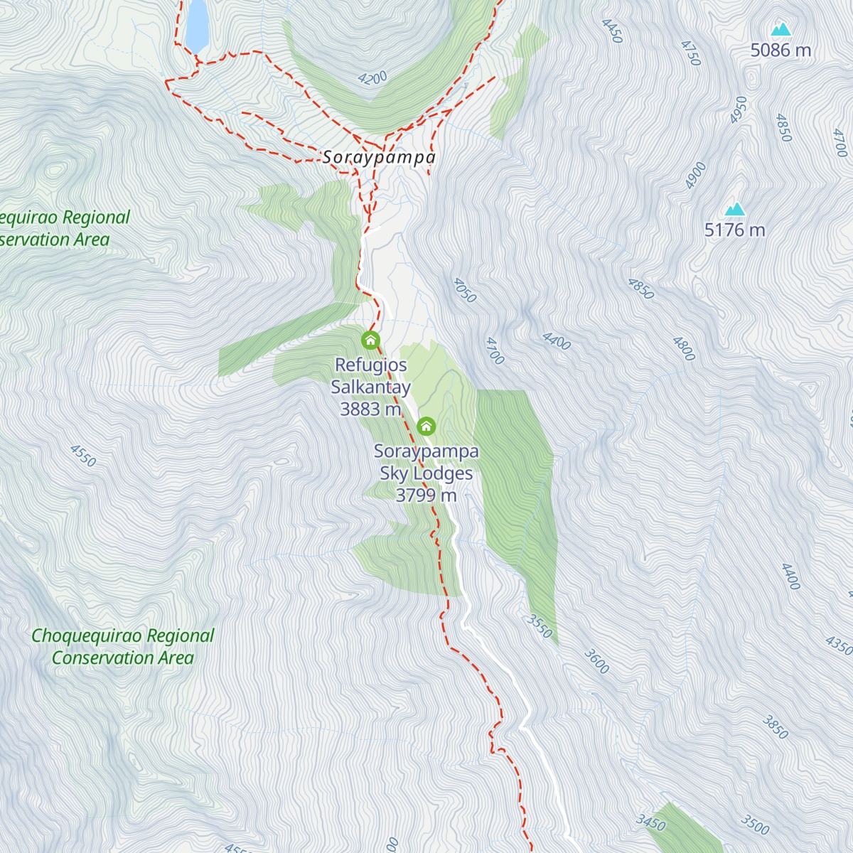 Soraypampa Sky Lodges map