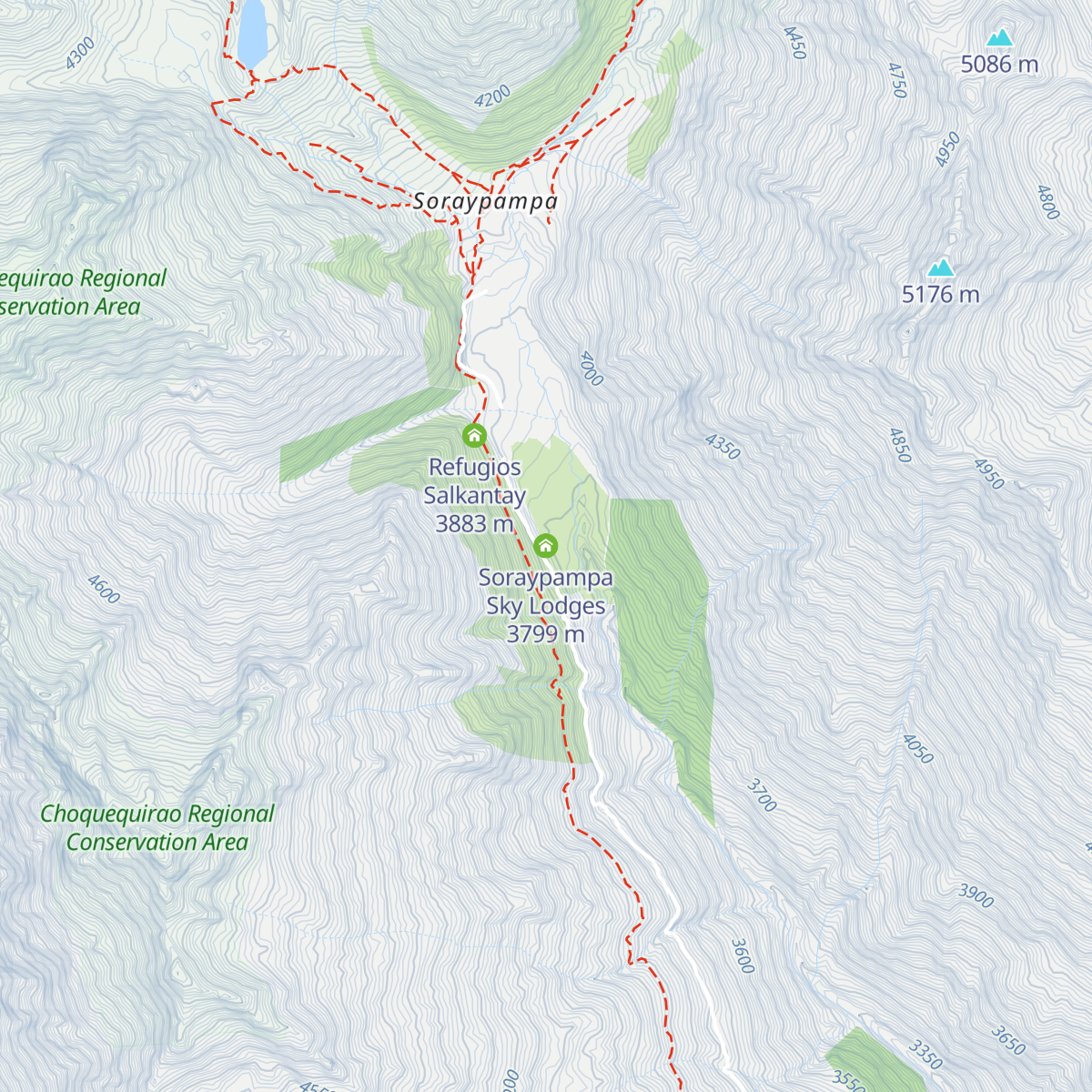 Soraypampa Sky Lodges map