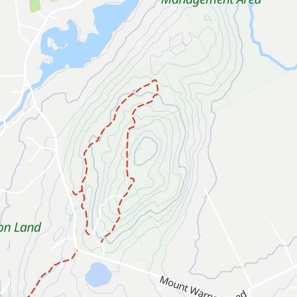 Map of Mount Warner