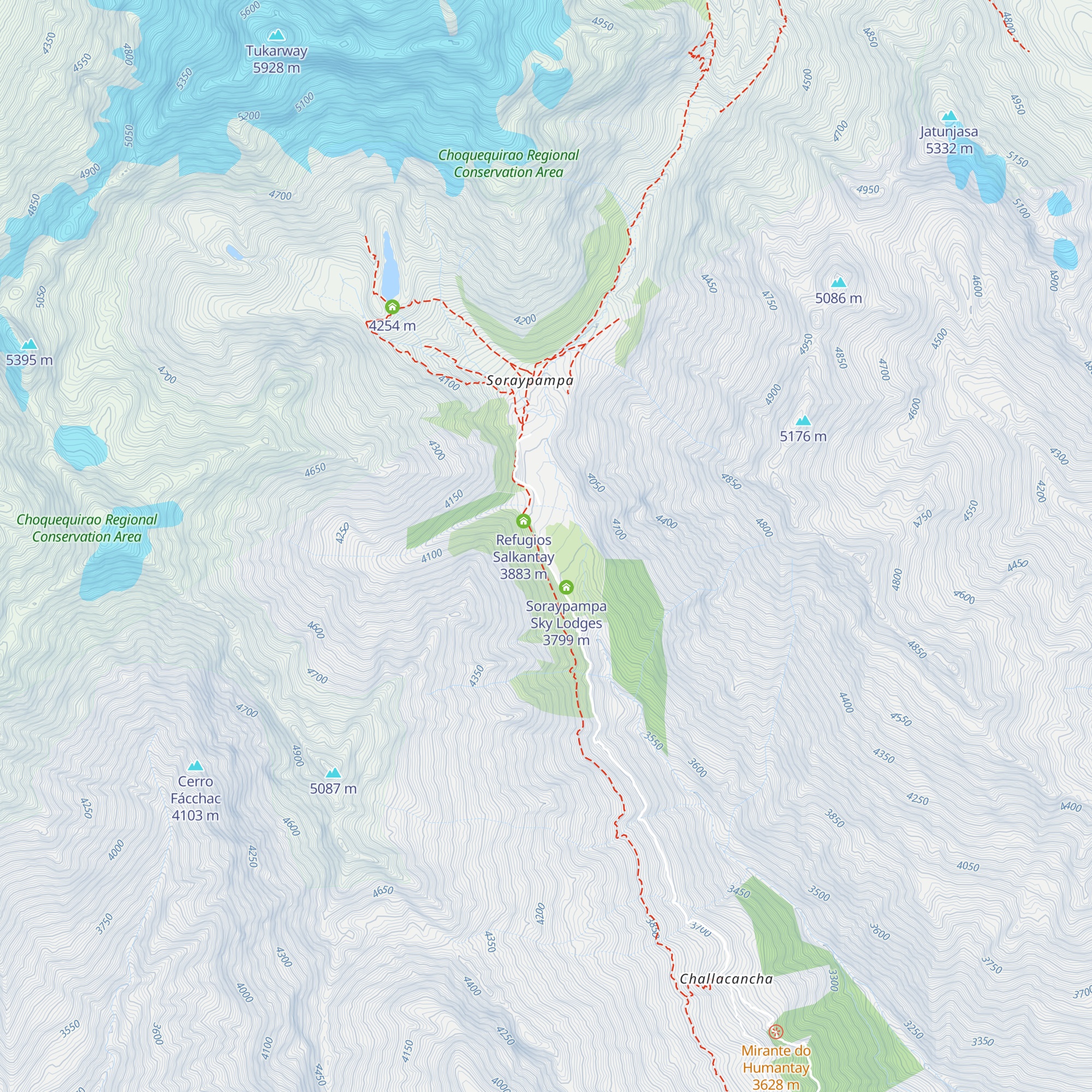 Refugio de Nacho map