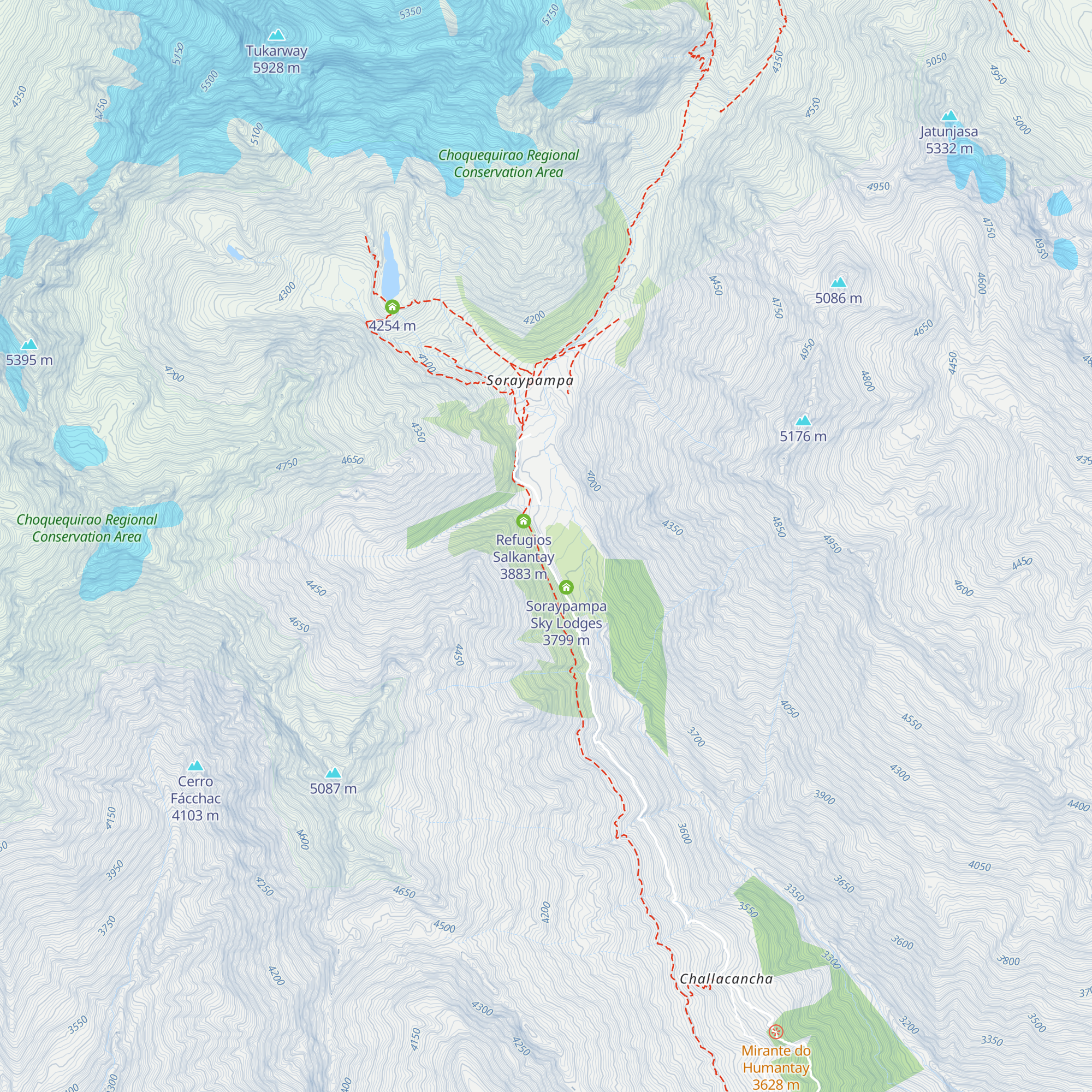Refugio de Nacho map