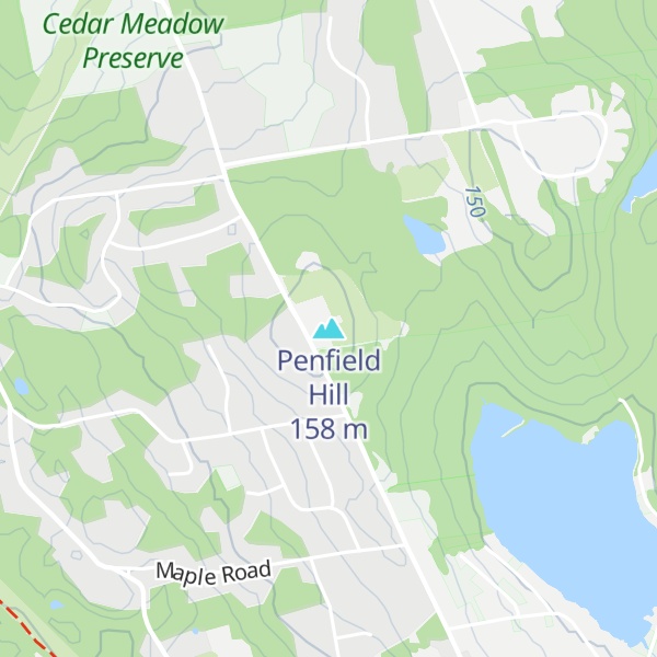Map of Penfield Hill