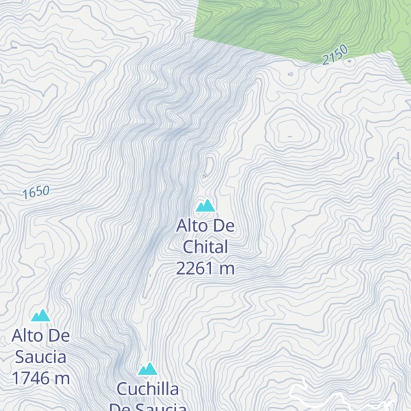 Map of Alto De Chital