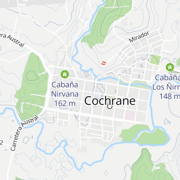 Map of Cabañas Rogeri