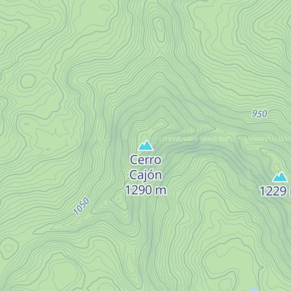 Map of Cerro Cajón