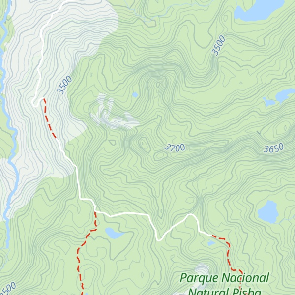 Map of Cerro Peña Negra