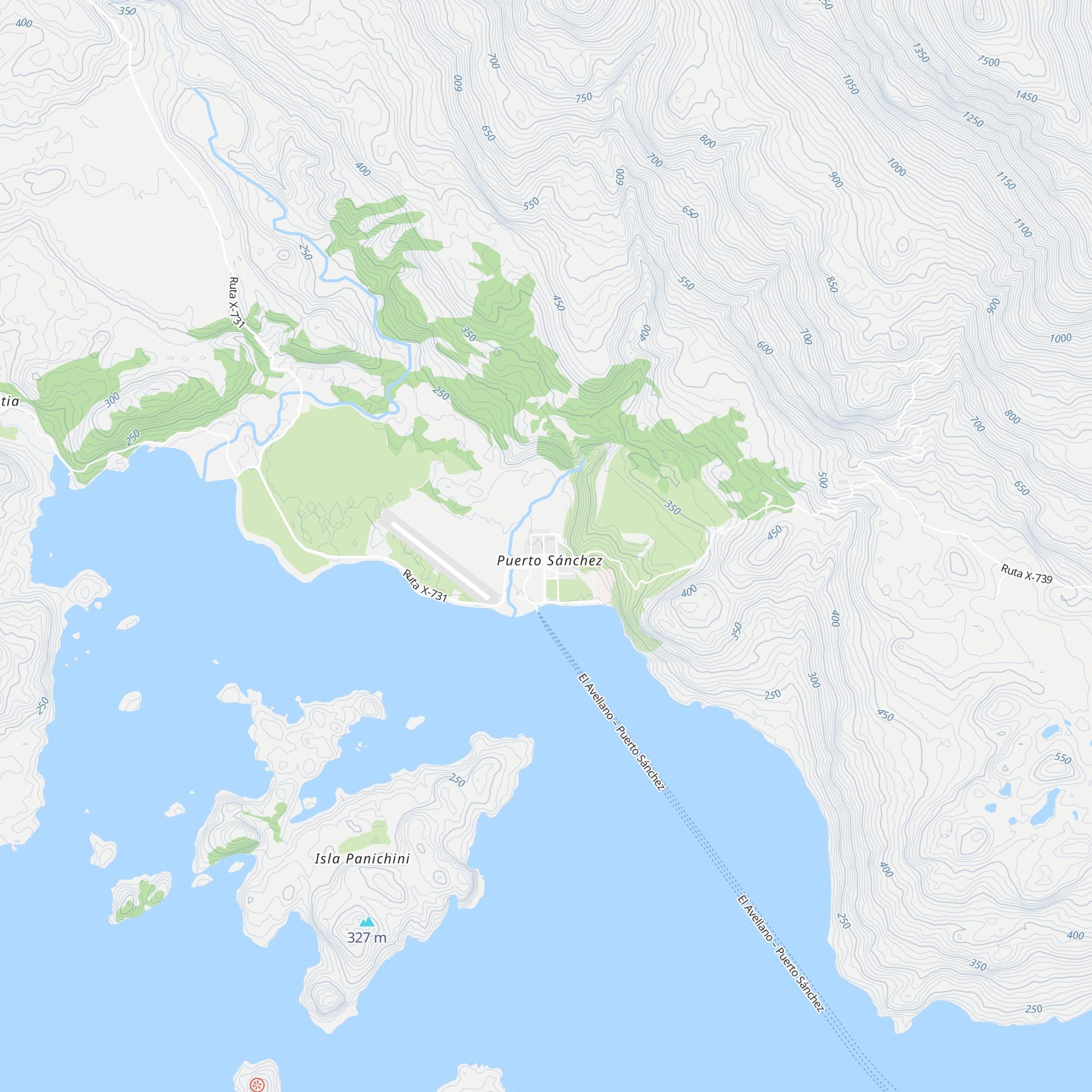 Cabañas Francisca map