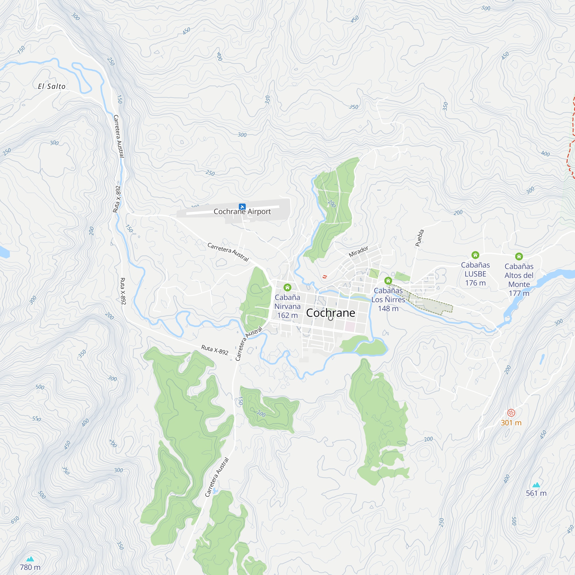 Cabaña Nirvana map
