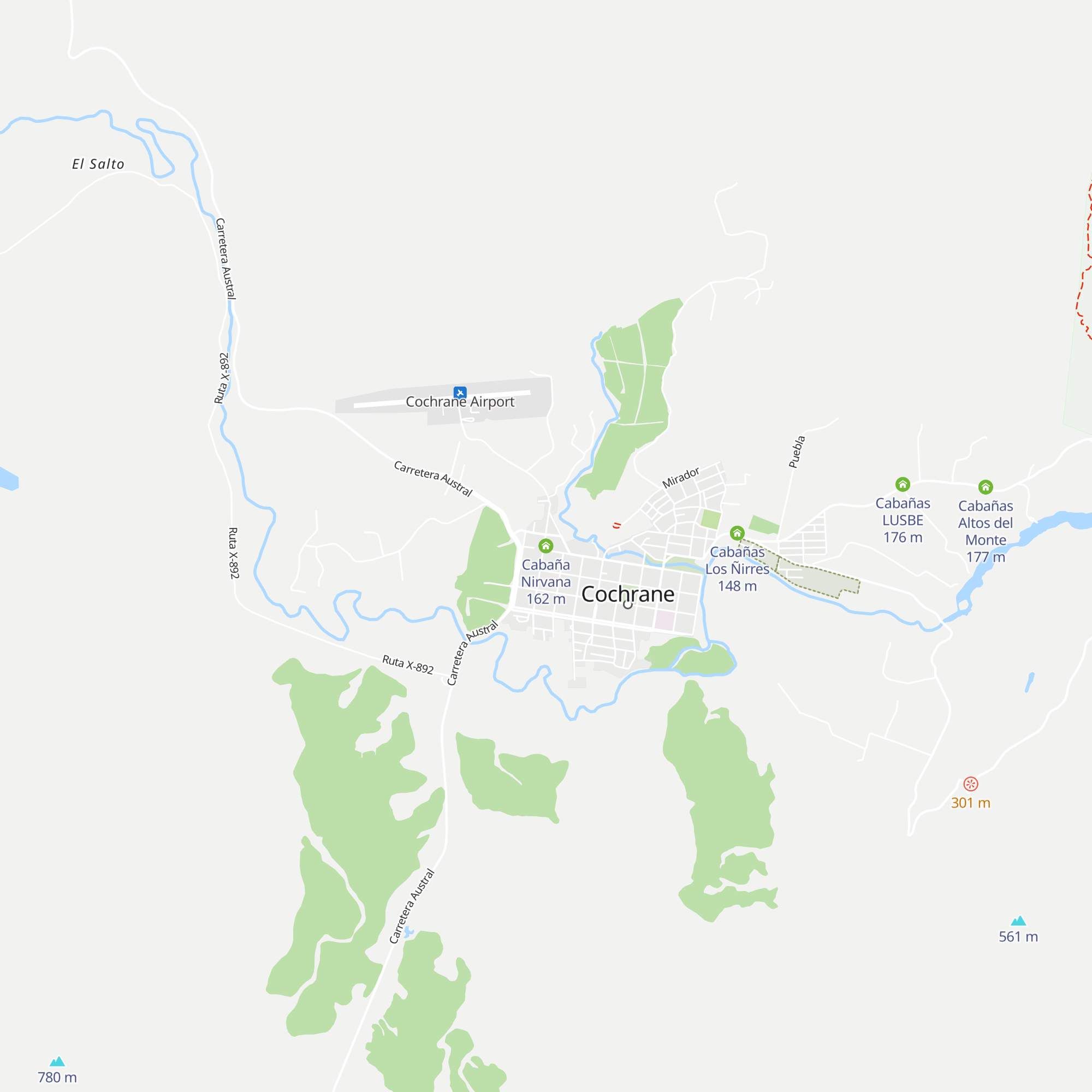 Cabaña Nirvana map