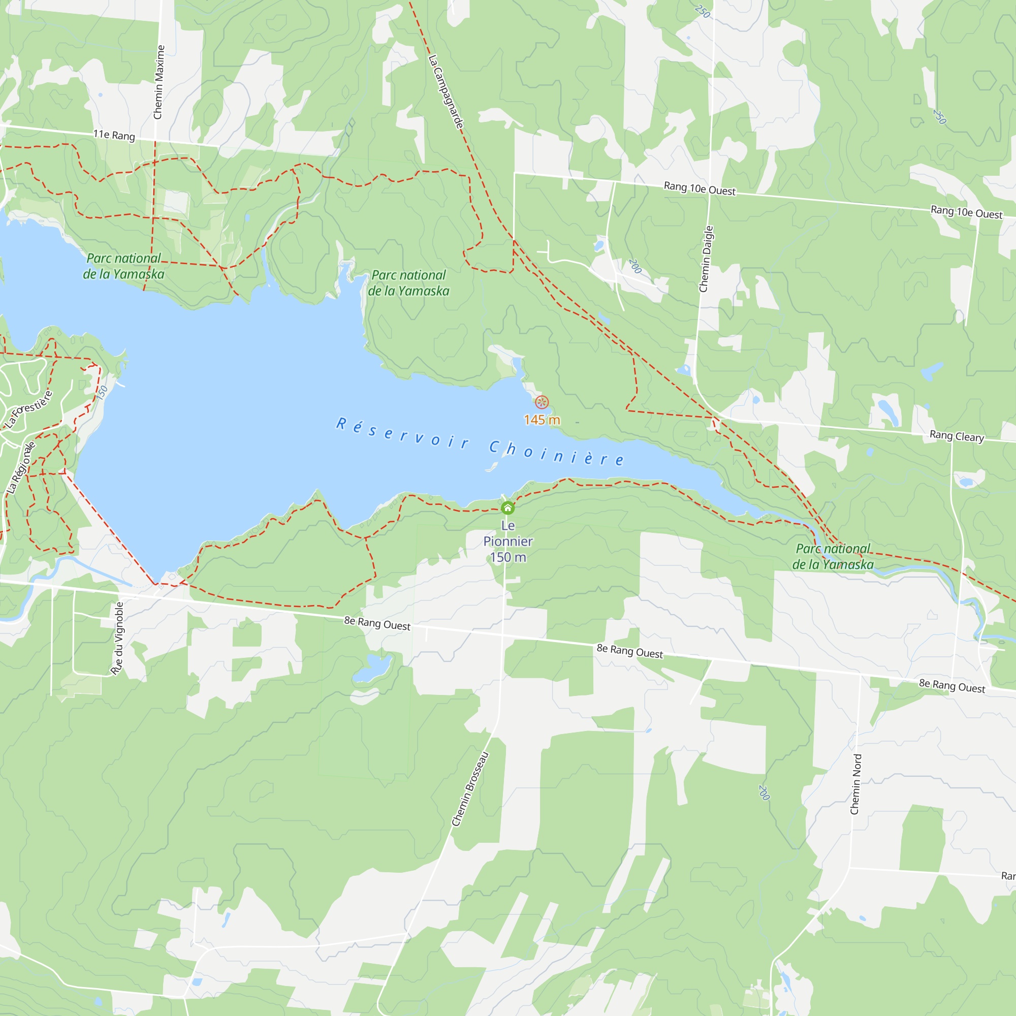 Le Pionnier map