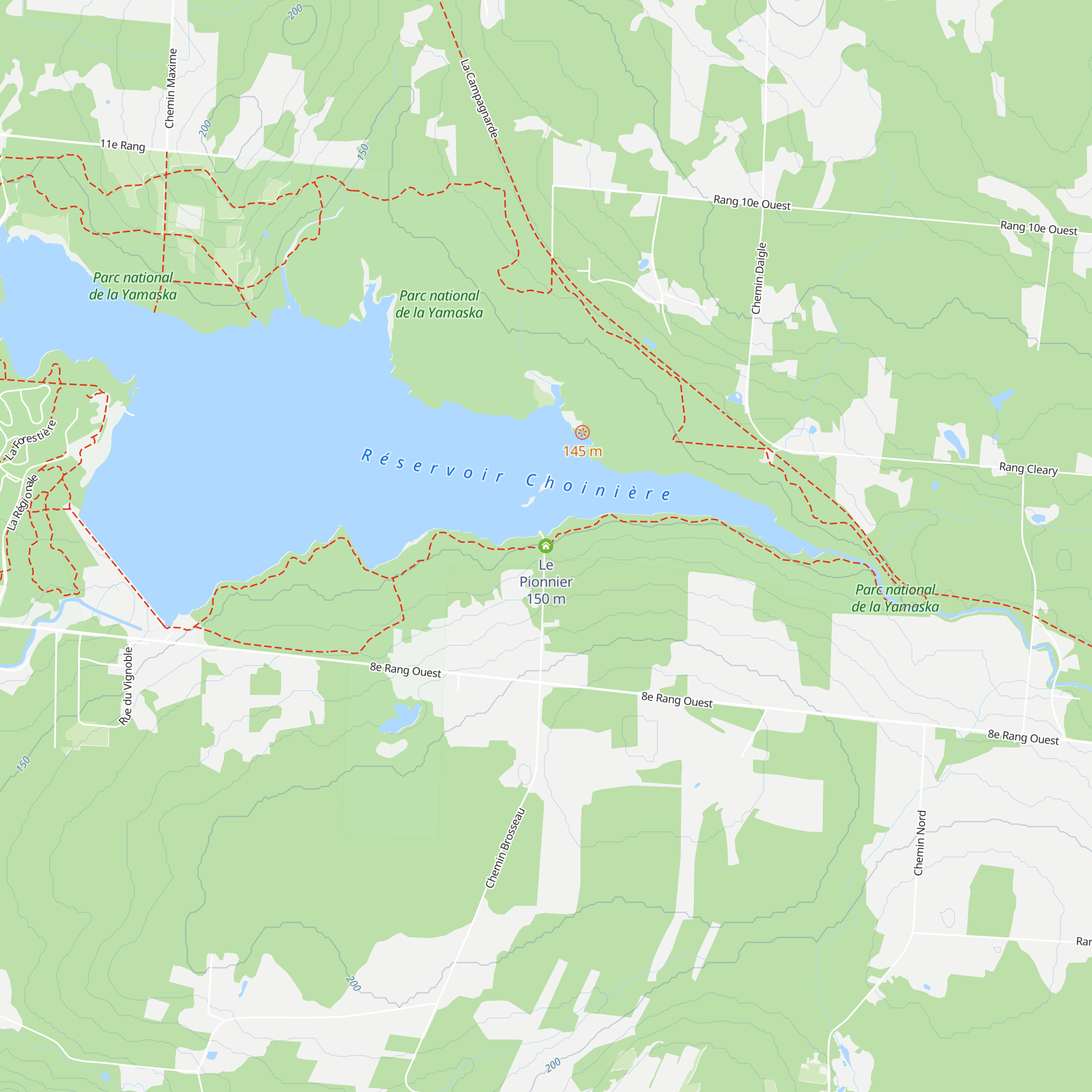 Le Pionnier map