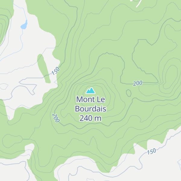Map of Mont Le Bourdais
