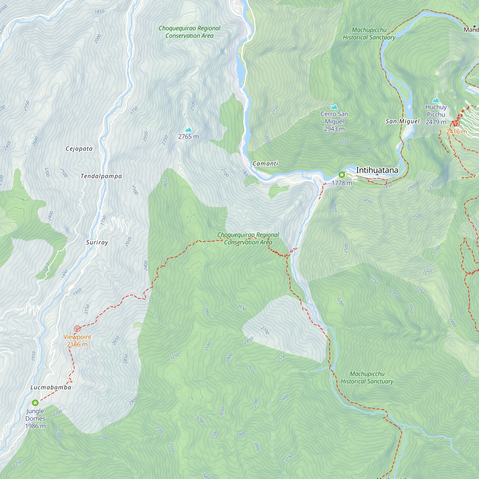 Llactapata Lodge map