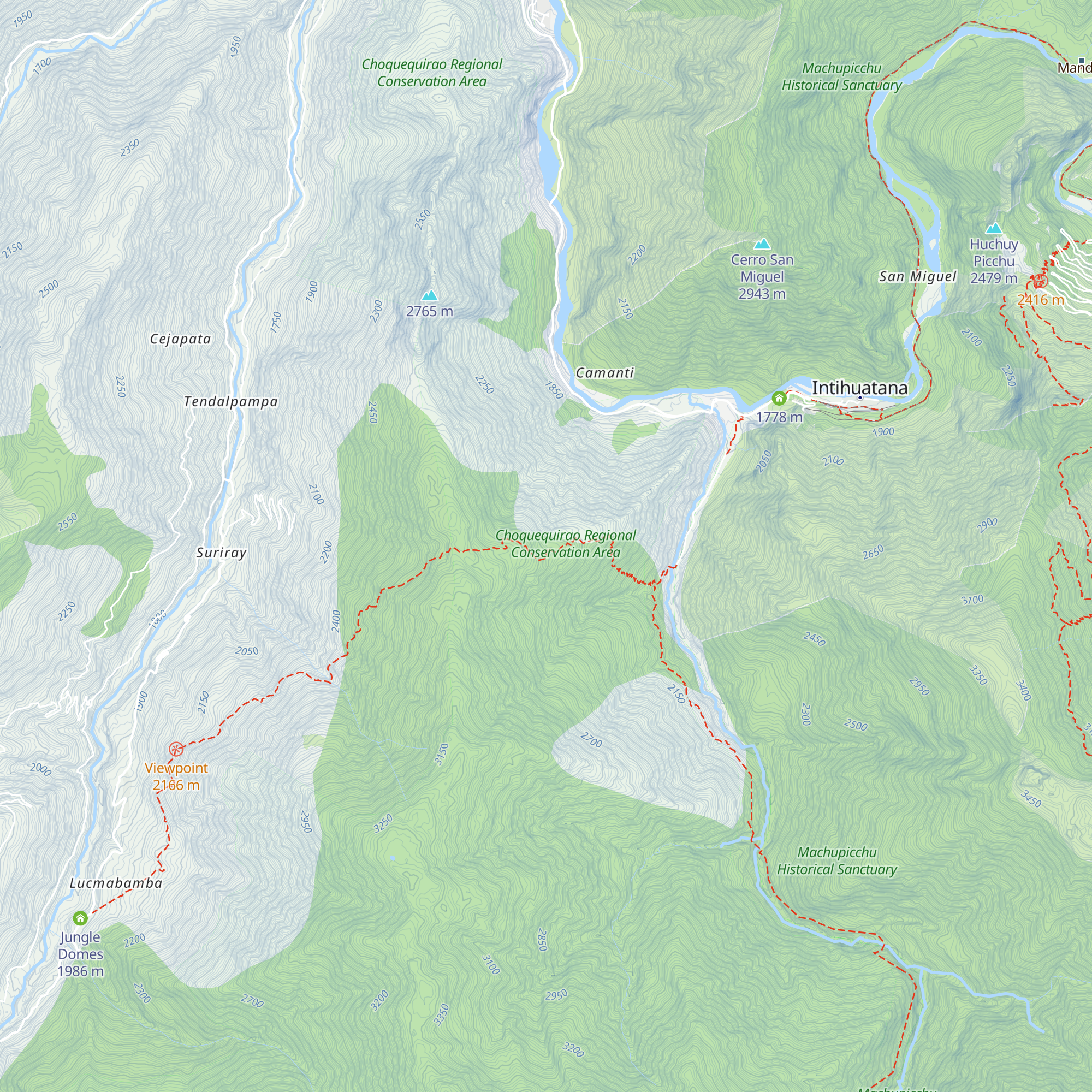 Llactapata Lodge map