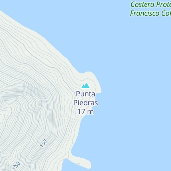 Map of Punta Piedras