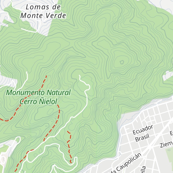 Map of Cerro Nielol