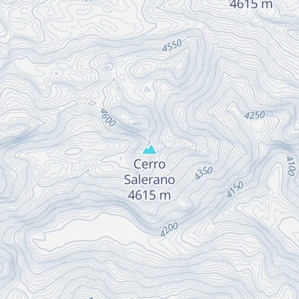 Map of Cerro Salerano