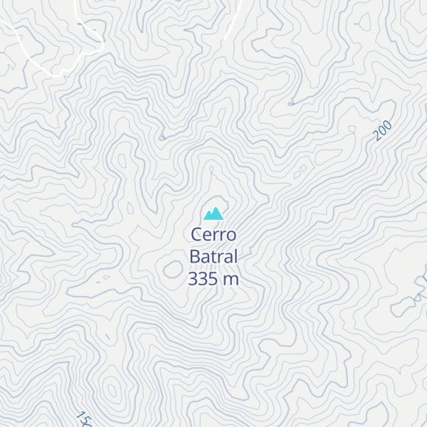 Map of Cerro Batral