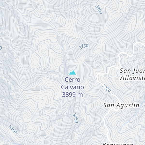 Map of Cerro Calvario