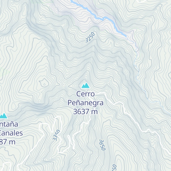 Map of Cerro Peñanegra