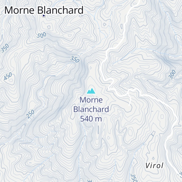 Map of Morne Blanchard