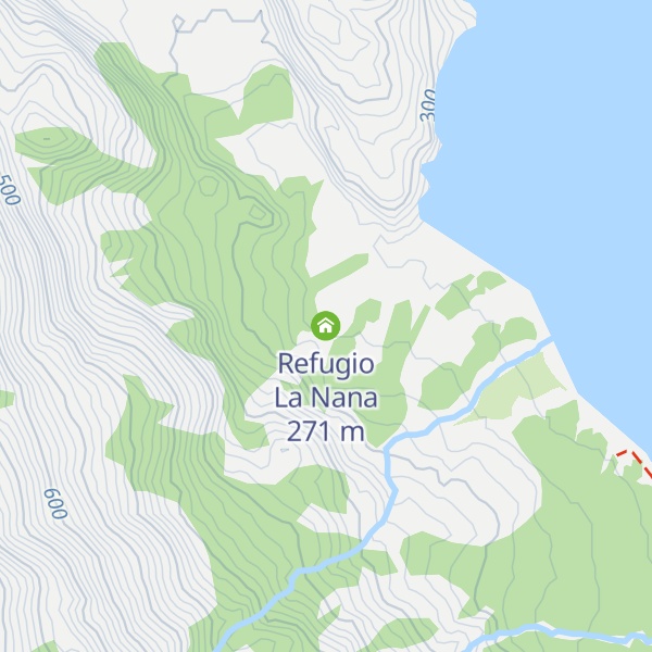 Map of Refugio La Nana