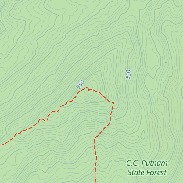 Map of Mount Worcester