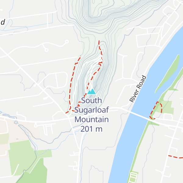 Map of South Sugarloaf Mountain