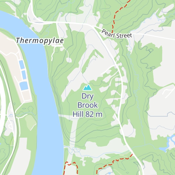 Map of Dry Brook Hill