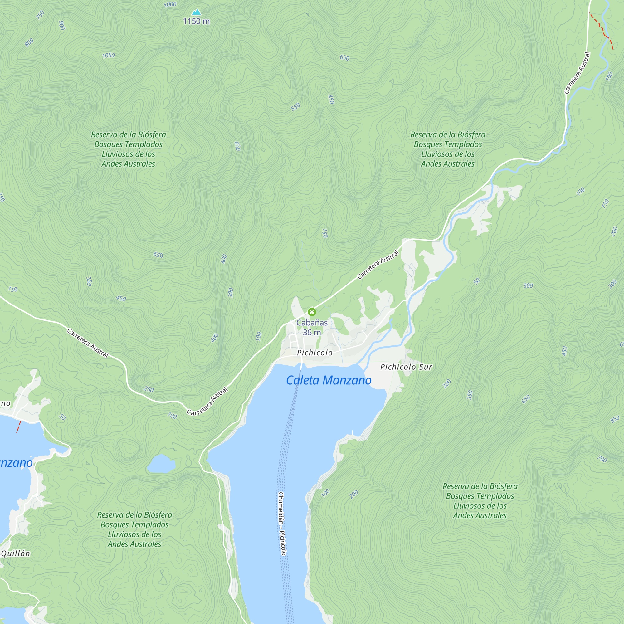 Cabañas map